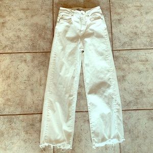 Wide leg white Zara jeans size 2